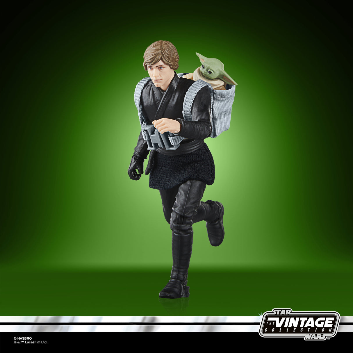 Figuras Luke Skywalker & Grogu El Libro De Boba Fett Star Wars 9,5cm