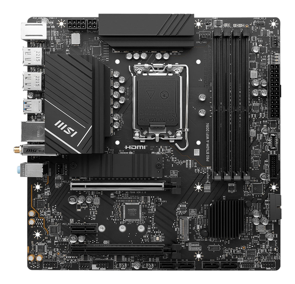 EAN 4711377026383 - MSI PRO B760M-A WIFI DDR4 placa base Intel B760 LGA 1700 micro ATX imagen 2