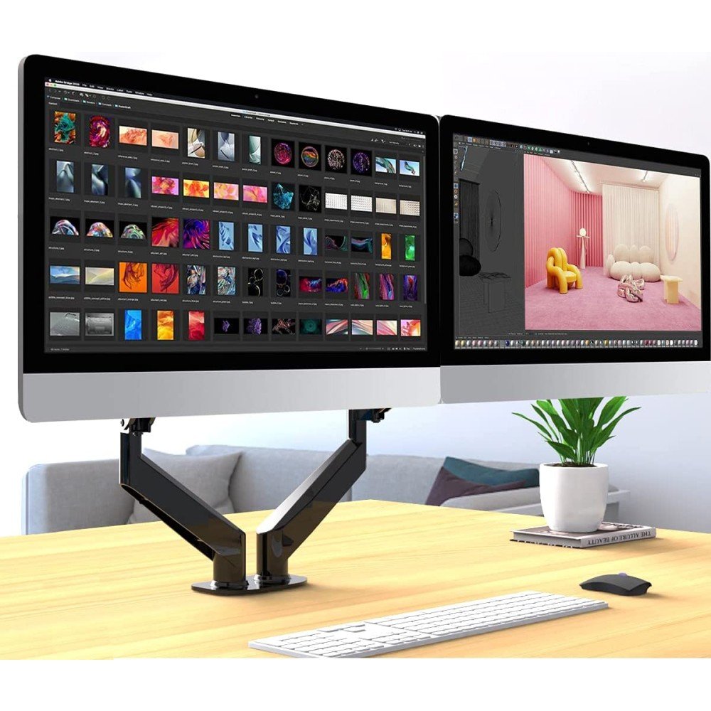EAN 8059018362138 - Techly ICA-LCD 462B soporte para monitor 81,3 cm (32") Escritorio Negro imagen 3