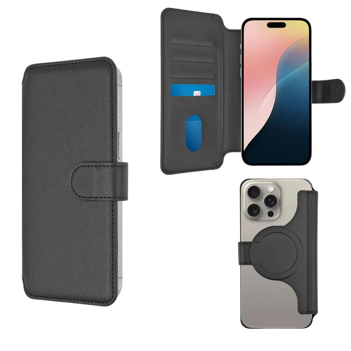 4smarts Universal Magnet Wallet Cardcaddy Xl. Schwarz