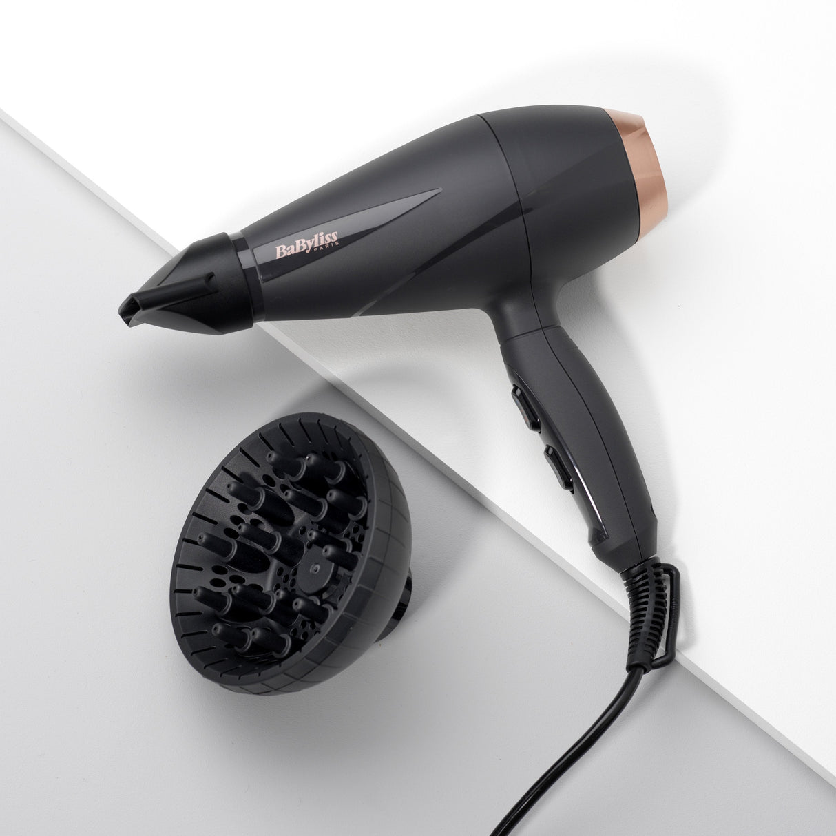Secador Pelo Ac Babyliss 6709de 2100w Difusor Ionico Grisrosa