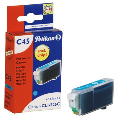 Cartucho Pelikan Canon C45 Cli526 Cian Compatible