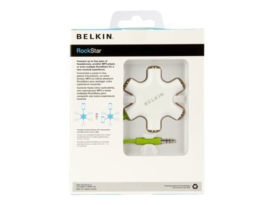 EAN 0722868948811 - Belkin F8Z274BT divisor de audio Verde, Blanco imagen 2
