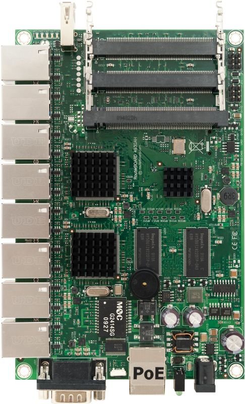 Mikrotik Rb493g Routerboard 680mhz, 256mb, 9xfe, 3xminipci, 1xusb, 1xrs232, L5