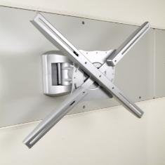 Soporte Articulado De Pared Phoenix Para Pantalla Tv Rotacion Giro E Inclinacion 20㺠Hasta 35 Kg Gris Metalizado