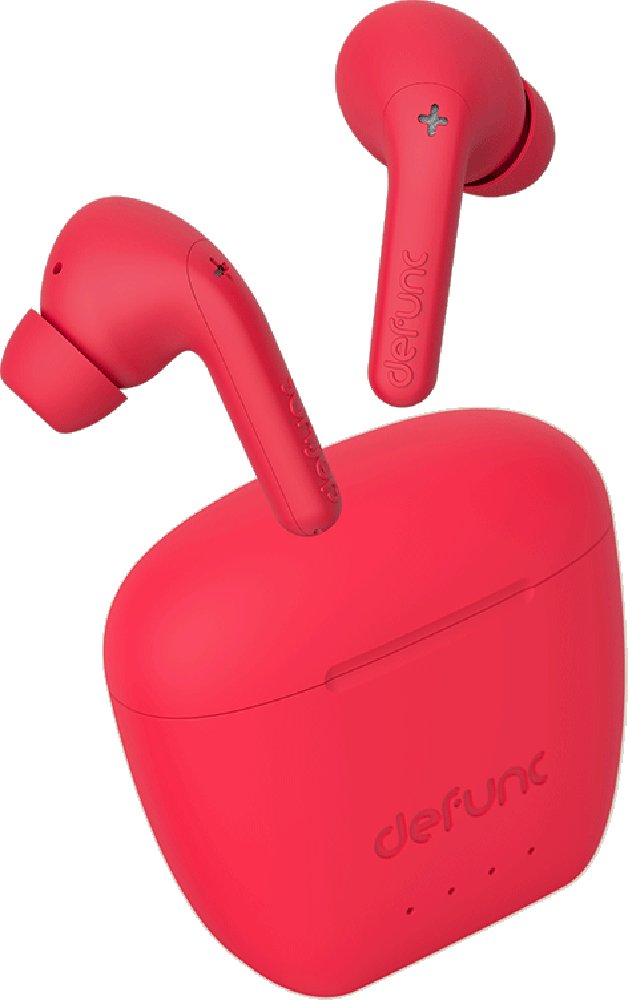 Defunc True Audio Earbuds, In-Ear, Wireless, Red