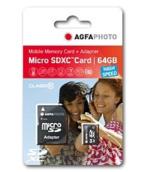 EAN 4250255102370 - AgfaPhoto 64GB MicroSDXC Clase 10 imagen 1