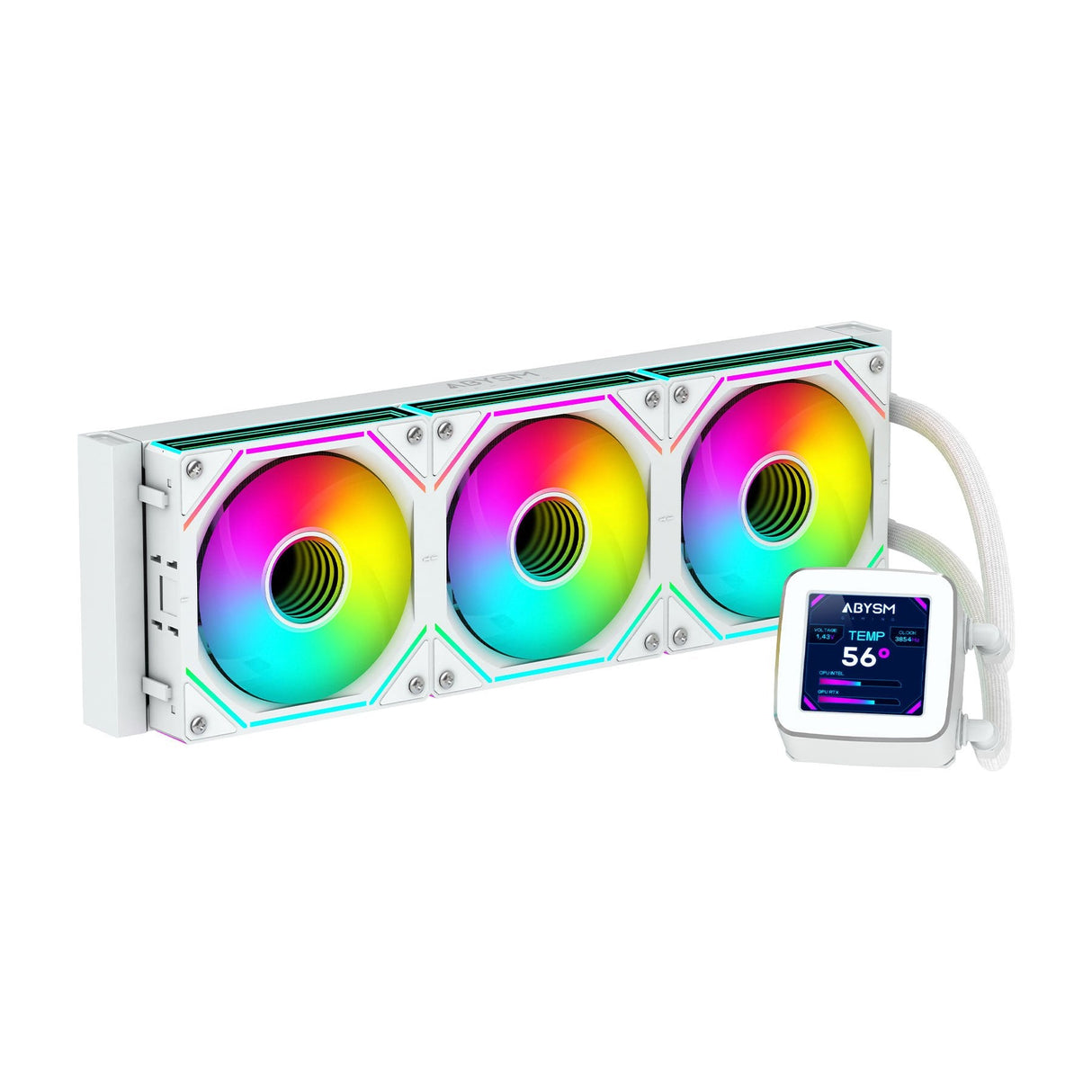 EAN 8436617920462 - ABYSM Oceanic LCD 360 ARGB Procesador Sistema de refrigeración líquida todo en uno 12 cm Blanco 1 pieza(s imagen 1