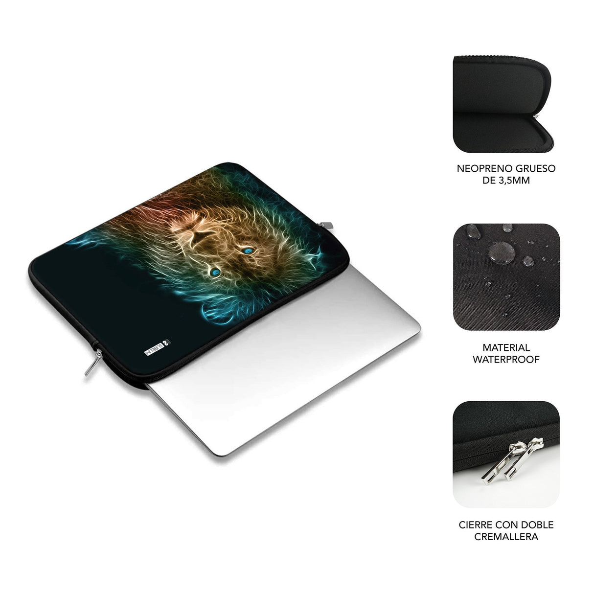 EAN 8436586742805 - SUBBLIM SUBLS-SKIN103 maletines para portátil 35,6 cm (14") Multicolor imagen 3