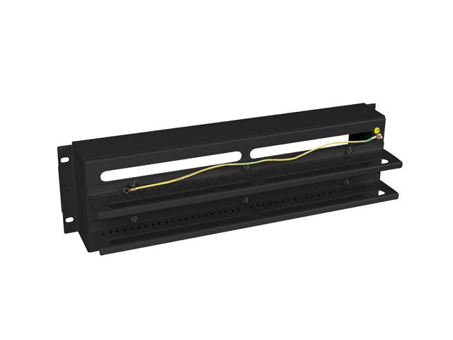 Lanberg 19" 3u Voltage Distribution Panel With Din Rail Ts-35 Black