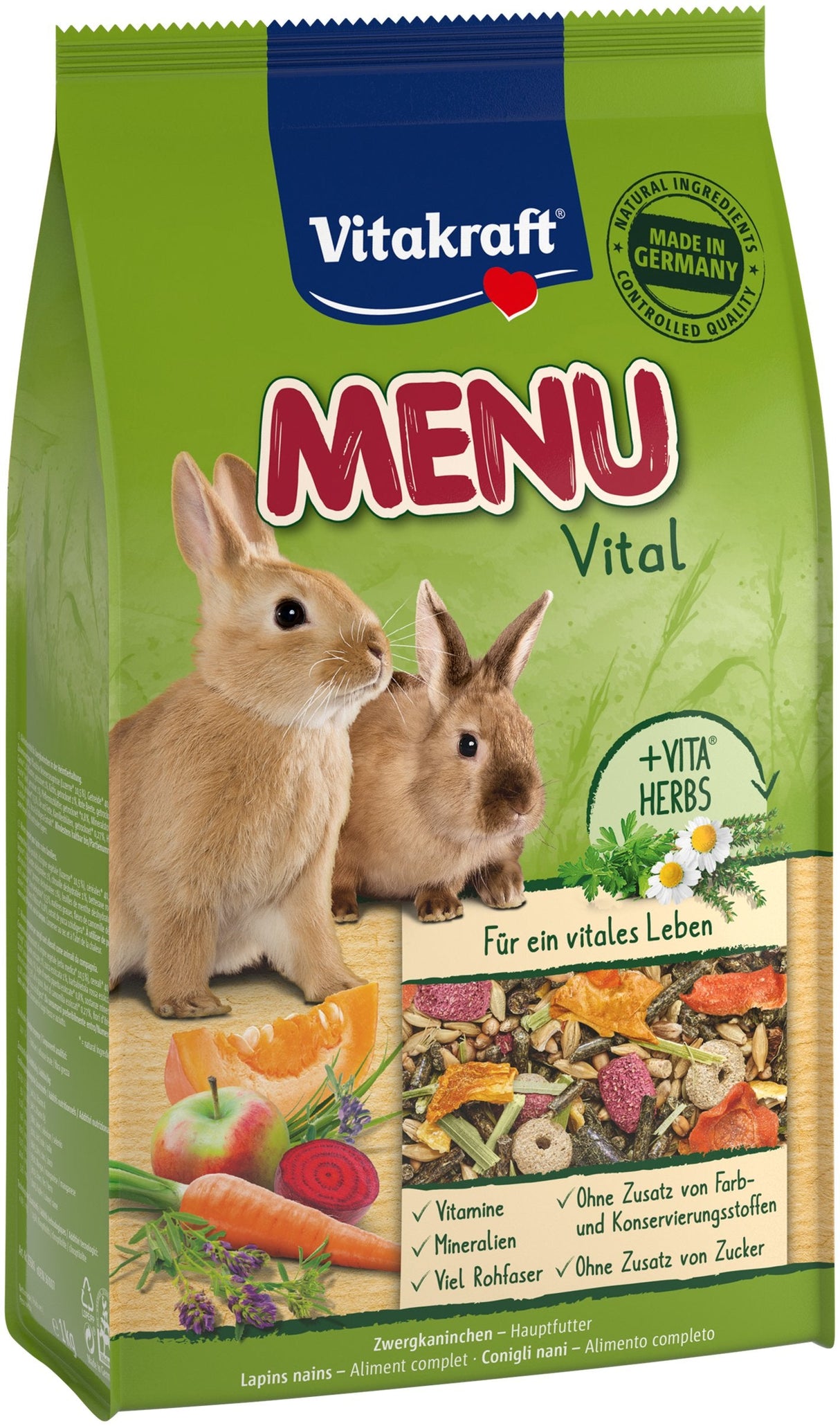 Vitakraft Menu Vital - Comida Para Conejos - 3kg