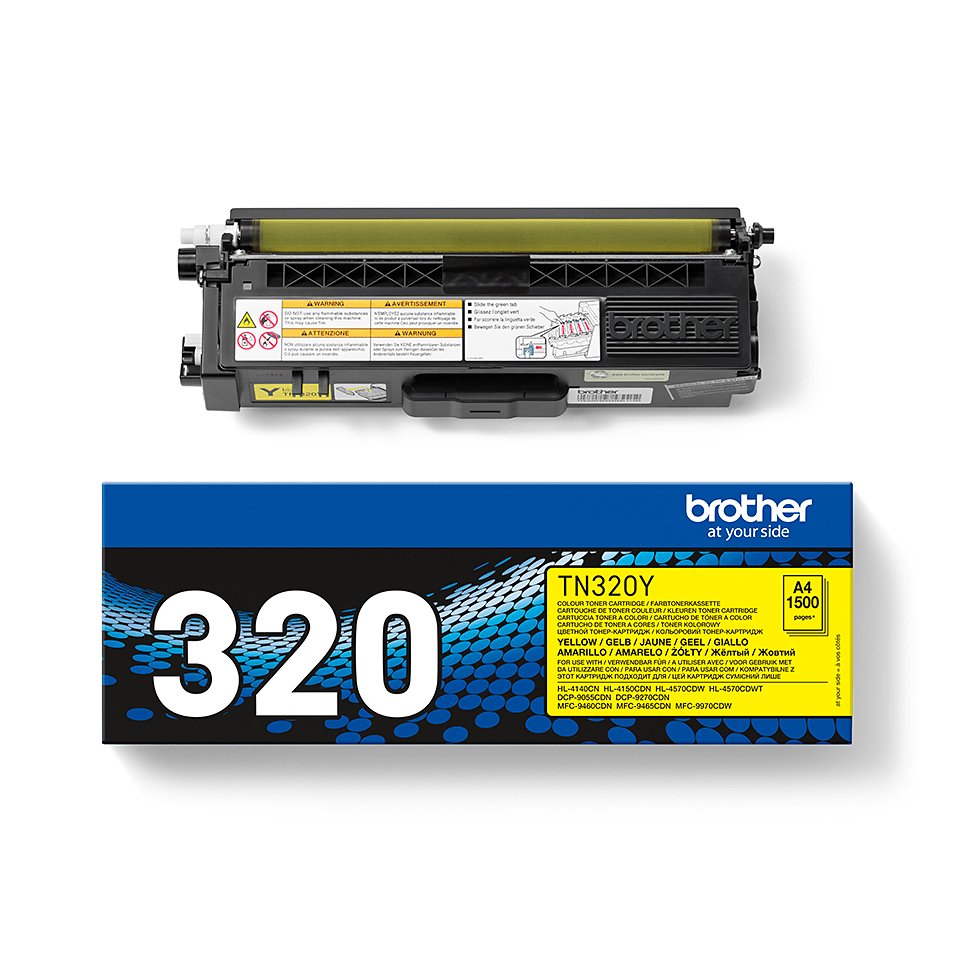 EAN 4977766679374 - Brother TN-320Y cartucho de tóner 1 pieza(s) Original Amarillo imagen 3
