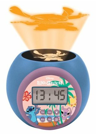 Reloj Alarma Proyector Stitch Disney