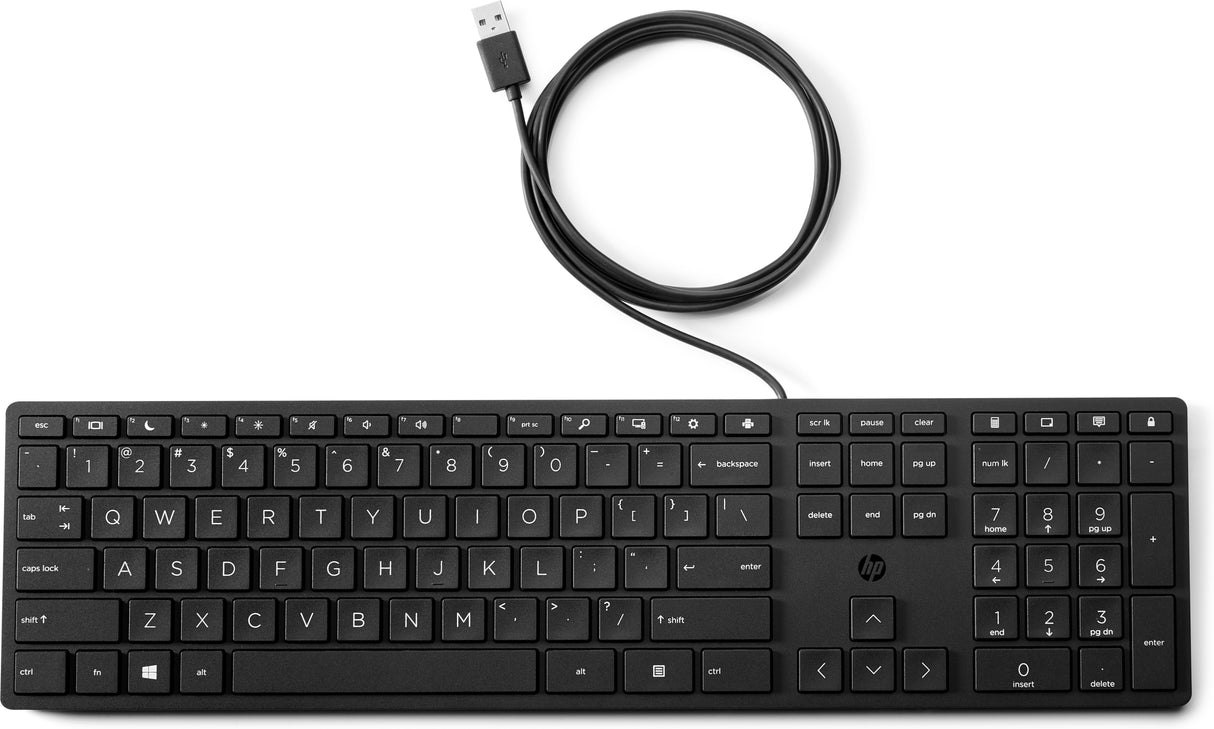 EAN 0194721888402 - HP 320K Wired Keyboard teclado Oficina USB Negro imagen 1
