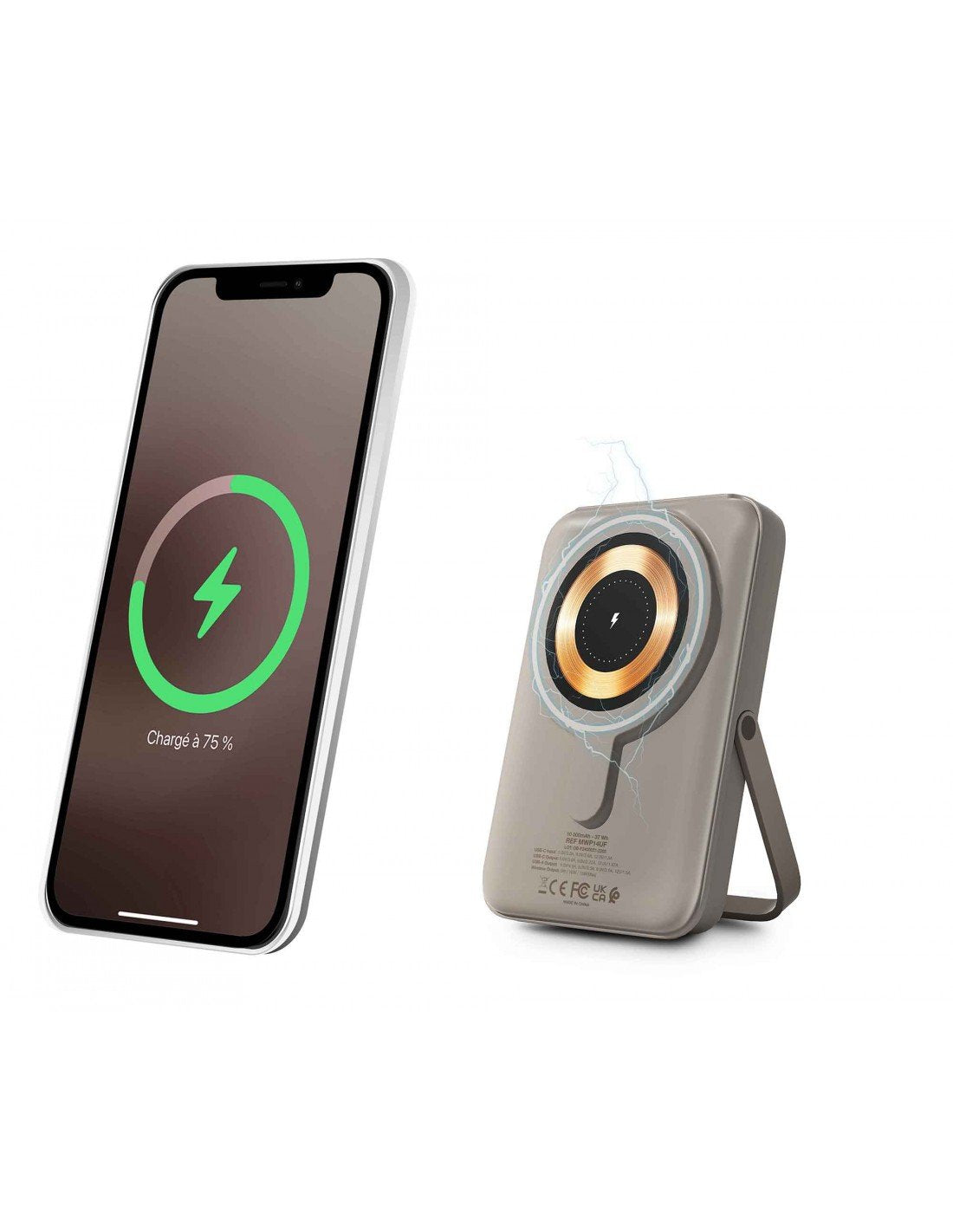 EAN 3760170885216 - Urban Factory Magnee Power 10000 mAh Cargador inalámbrico Arena imagen 2