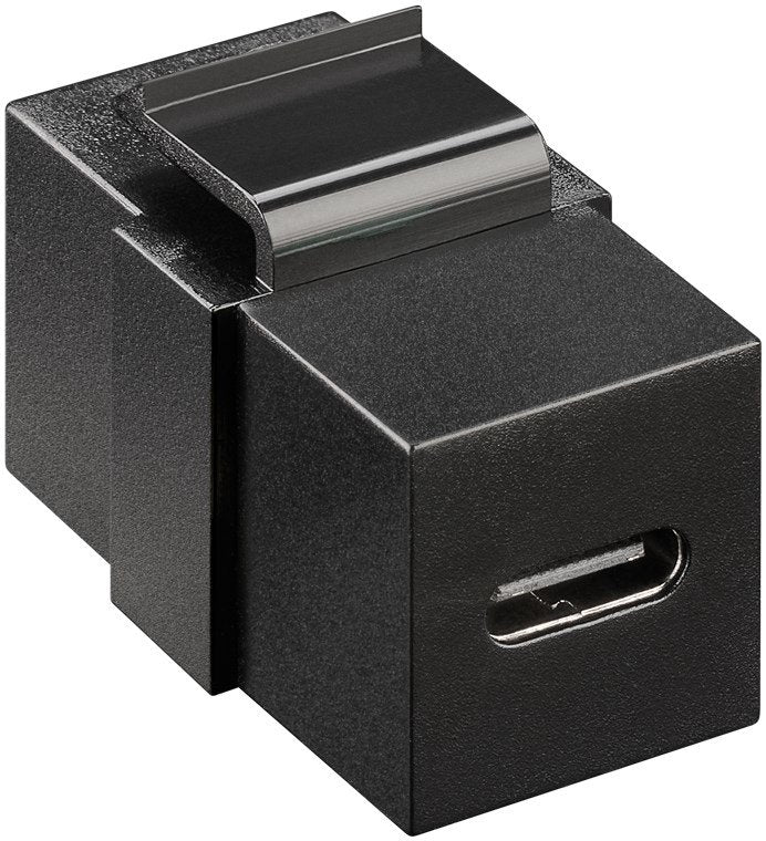 Adaptador Keystone Usb 3.2 Gen 2 (10 Gbit/S),Usb-C-Hembra > Usb-C-Hembra Negro
