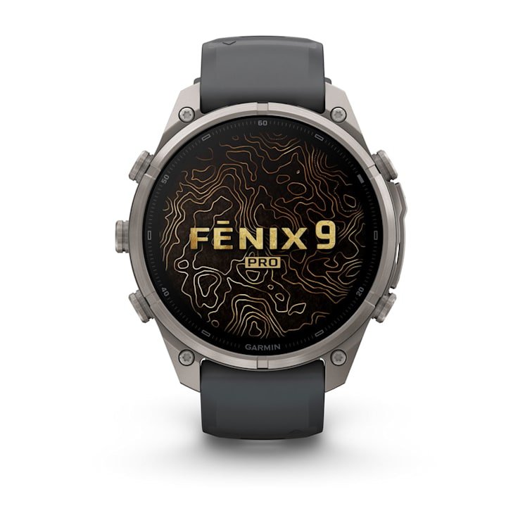 Garmin Fenix 9 Pro Bluetooth Gps 47mm Titanio Con Correa De Silicona En Gris