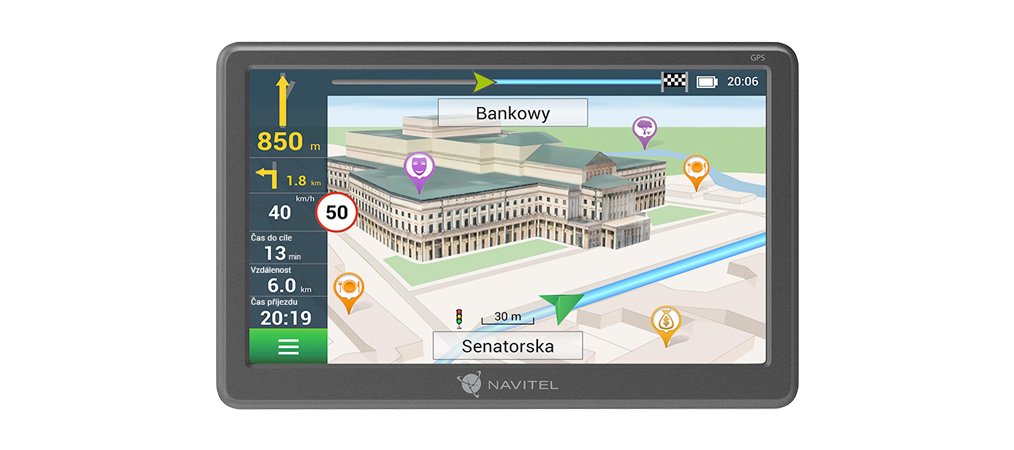 Navitel E707 Magnetic Gps Navigator With A Magnetic Mount