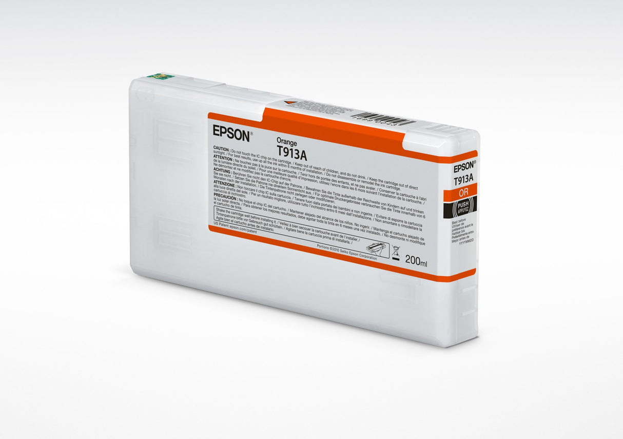 EAN 0010343930032 - Epson T913A cartucho de tinta 1 pieza(s) Original Rendimiento estándar Naranja imagen 1