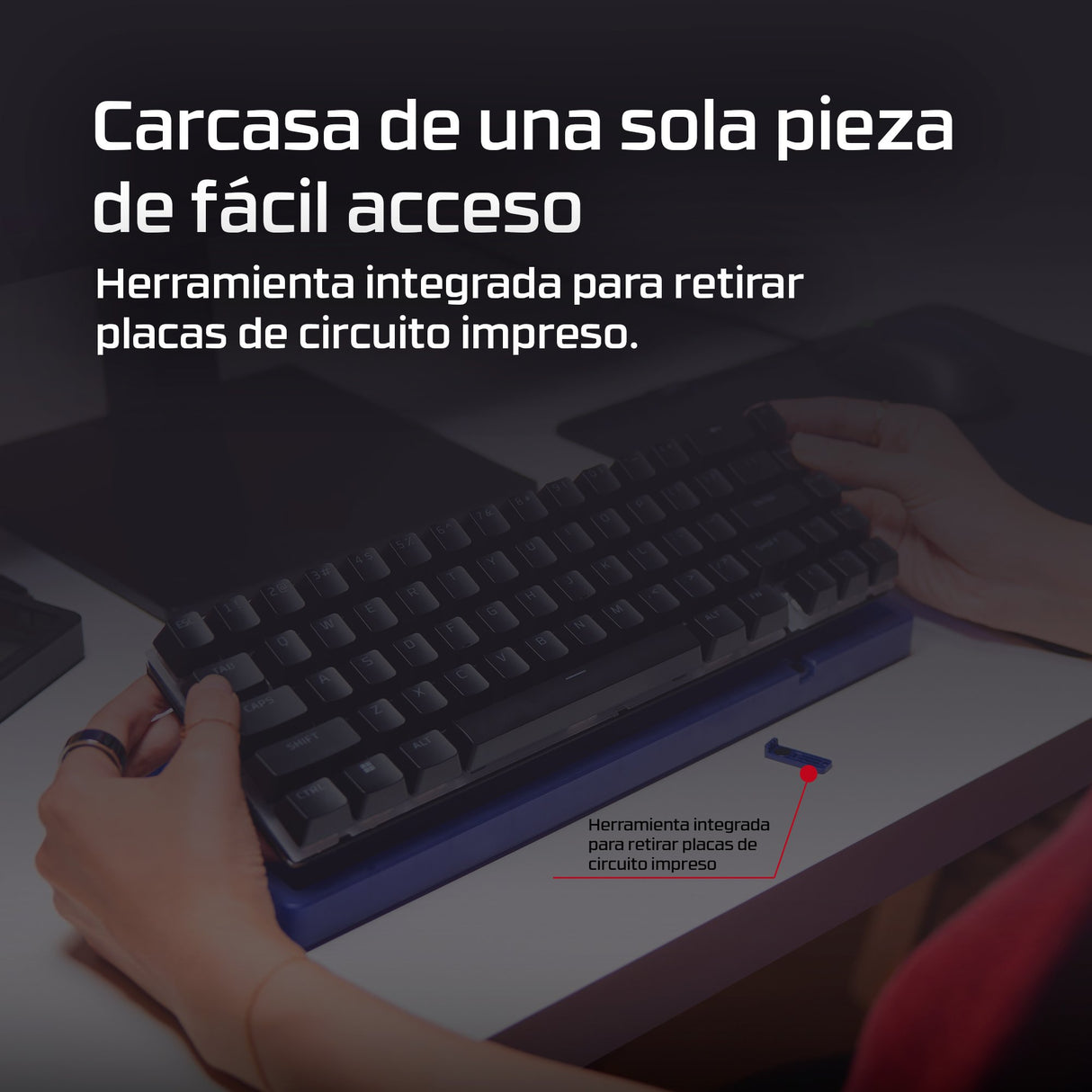 EAN 198828944610 - HyperX Origins 2 65 teclado Juego USB Negro imagen 5