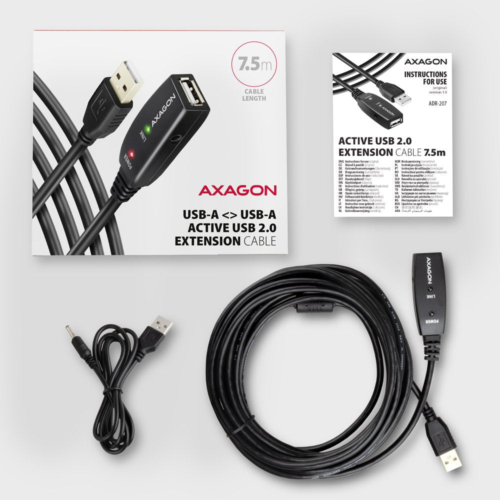 EAN 8595247908933 - Axagon ADR-207 cable USB USB 2.0 7,5 m USB A Negro imagen 7