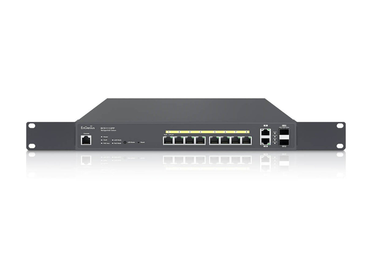 EAN 4713361935299 - EnGenius ECS1112FP switch Gestionado L2+ Gigabit Ethernet (10/100/1000) Energía sobre Ethernet (PoE) Negr imagen 1