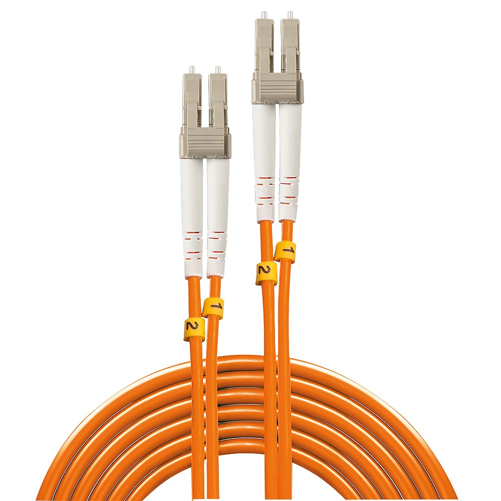Lindy 46481 Cable De Fibra Optica 2 M Lc Om2 Naranja