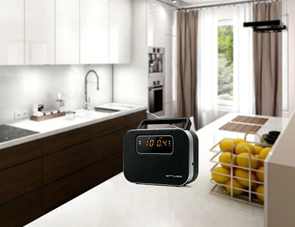 Muse M-081 R Radio Muse M-081 R, Portátil, Digital, Fm,Mw, Led, 1,52 Cm (0.6"), Naranja