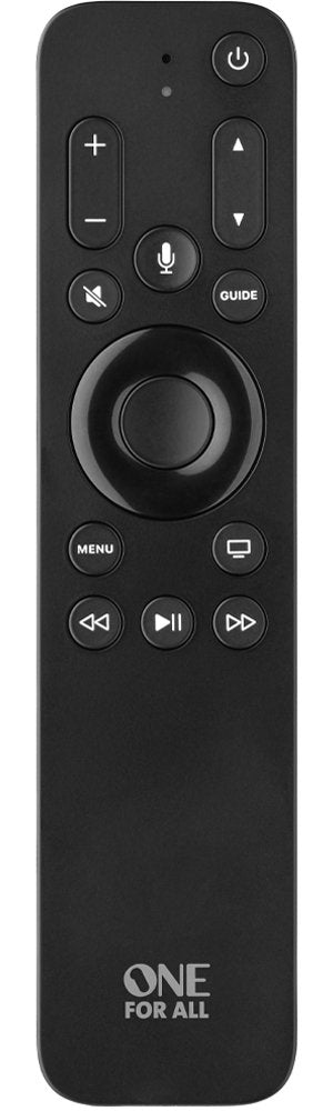 One For All Mando A Distancia De Repuesto Apple Siri Remote 3en1 Negro, Para Apple Tv, Con Retroiluminación Urc1110