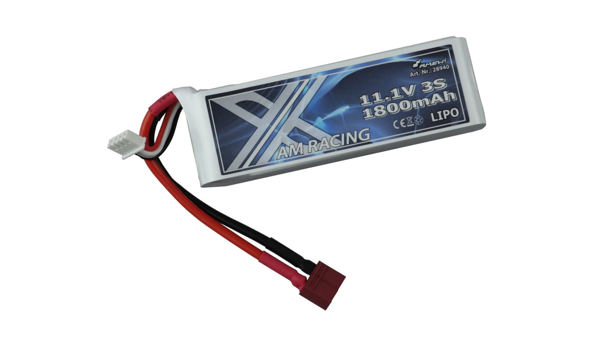 Amewi Zubehör Lipo Akku 3s 11,1v 1800mah 40c 80c Softcase De