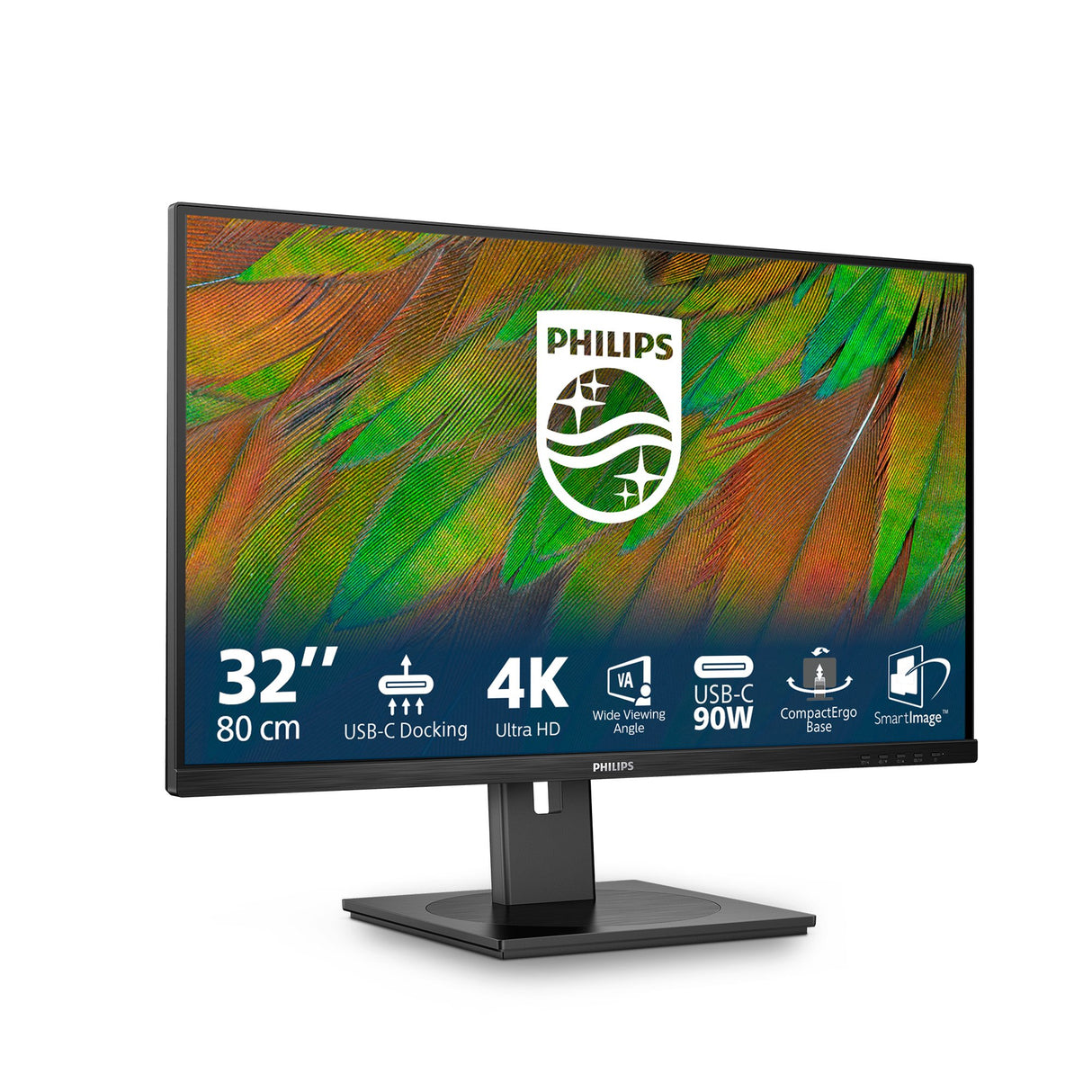 EAN 8721038001211 - Philips 3000 series 32B1U3900/00 pantalla para PC 80 cm (31.5") 3840 x 2160 Pixeles 4K Ultra HD LCD Negro imagen 2