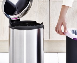 EAN 8710755112041 - Brabantia 112041 papelera 12 L Alrededor Acero inoxidable imagen 2