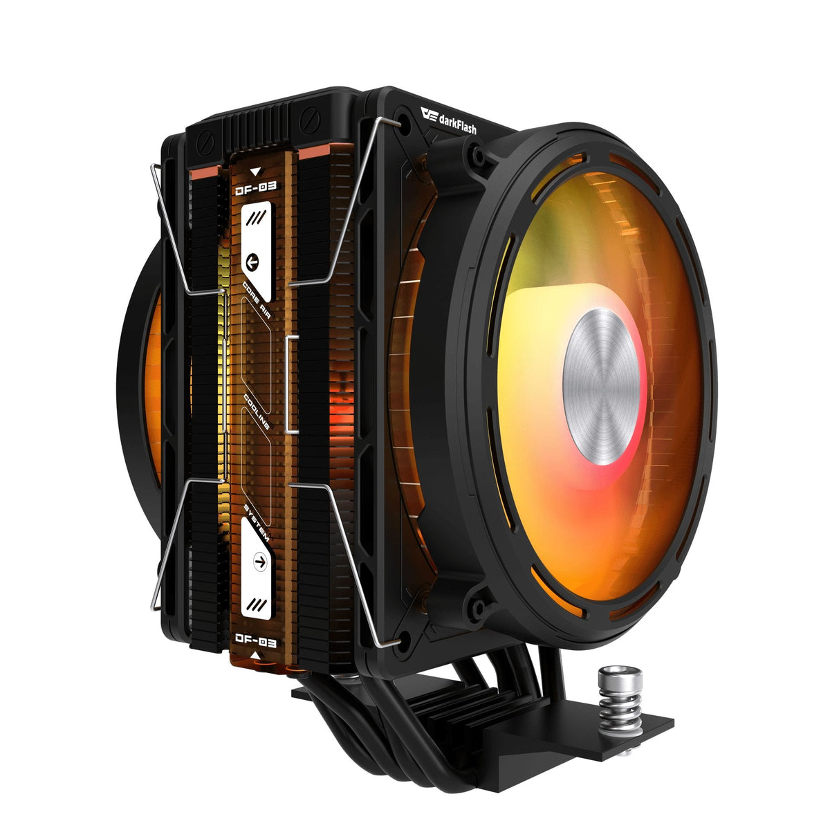 Ventilador Universal Explore E400 Plus A-Rgb Negro Darkflash Ventilador De 120 Mm / Argb / 230 W Tdp / 1851/1700/1200/115x Y Amd Am5/Am4