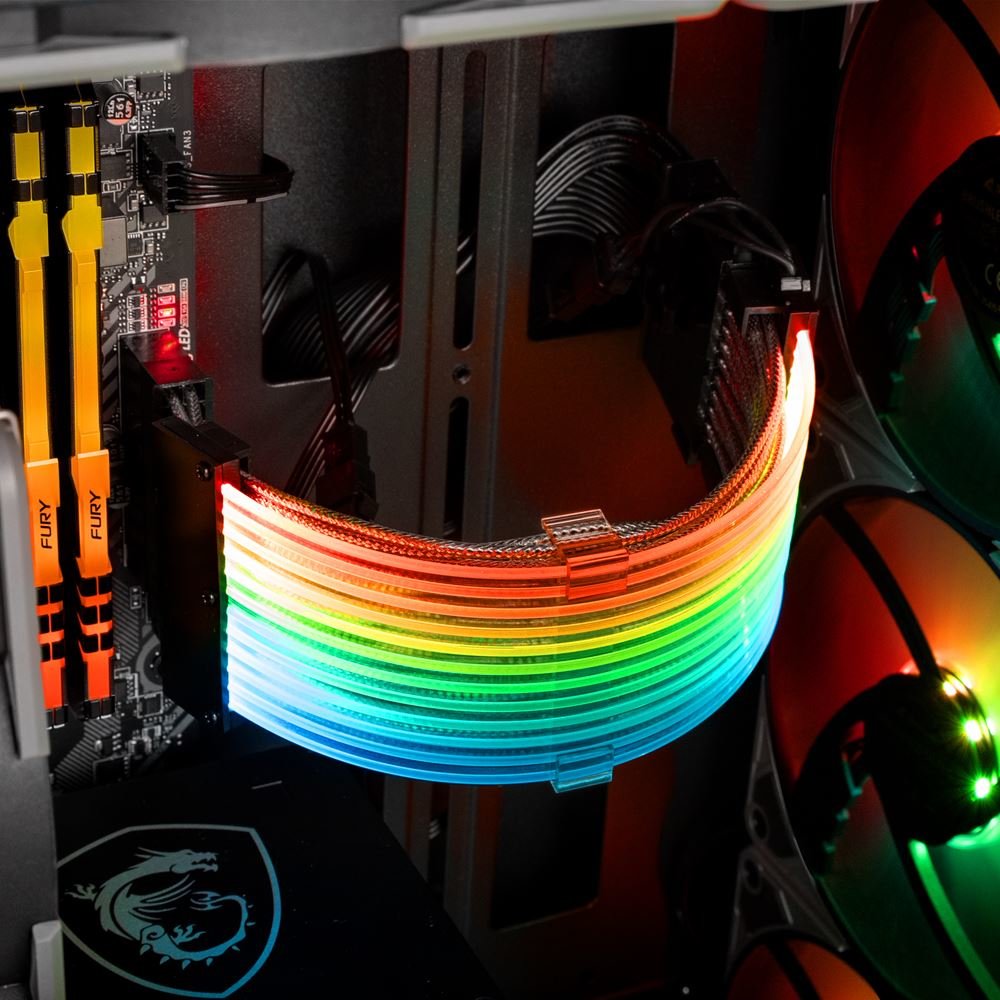 Cable Alargador Fte-Vga Sharkoon Shark Extend 24 24,5cm Rgb