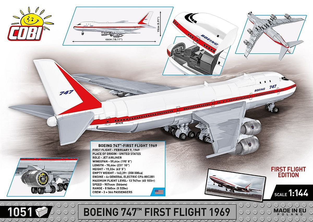 Cobi Boeing 747 Primer Vuelo 1969 Cobi-26609