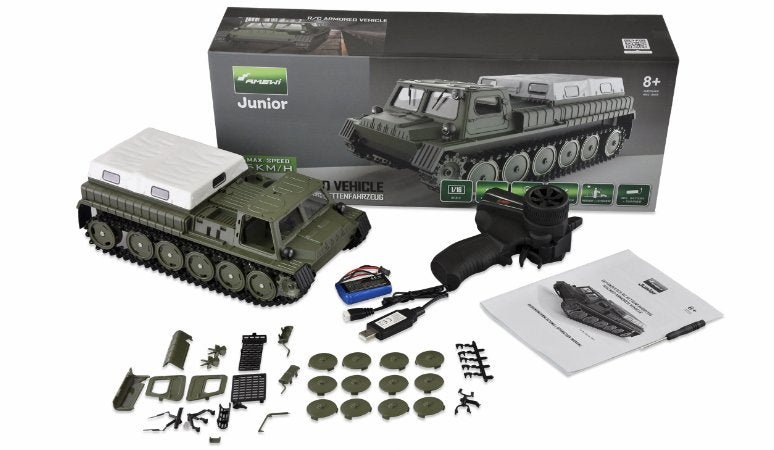 Amewi Rc Panzer Kettenfahrzeug Liion 500mah Verde 8+
