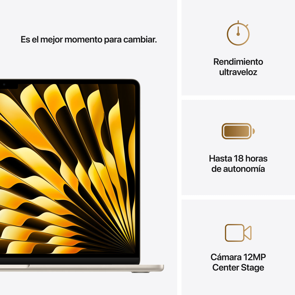EAN 0195949841217 - Apple MacBook Air Apple M M4 Portátil 38,9 cm (15.3") 16 GB 256 GB SSD Wi-Fi 6E (802.11ax) macOS Sequoia imagen 10