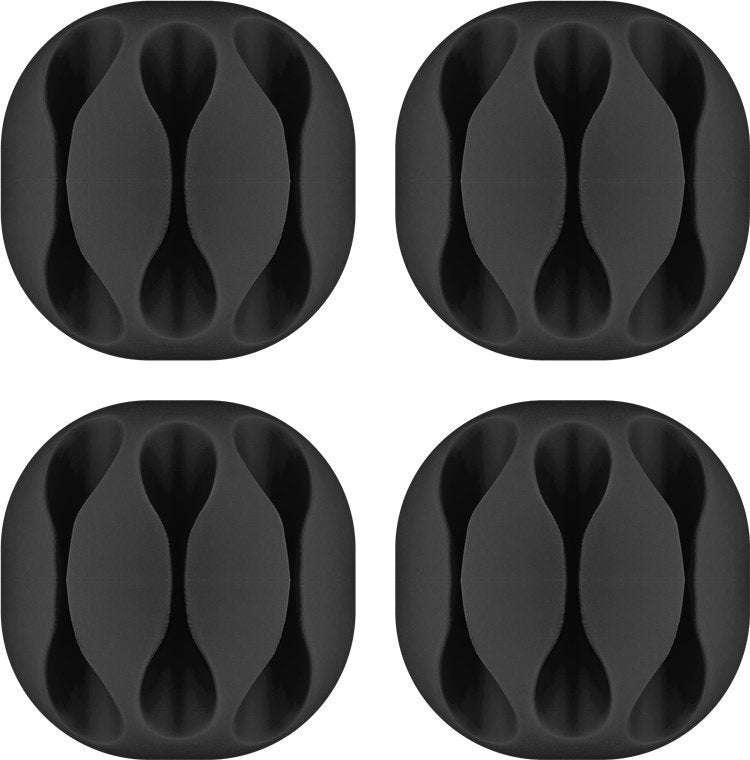 3 Slot Cable Management, Black