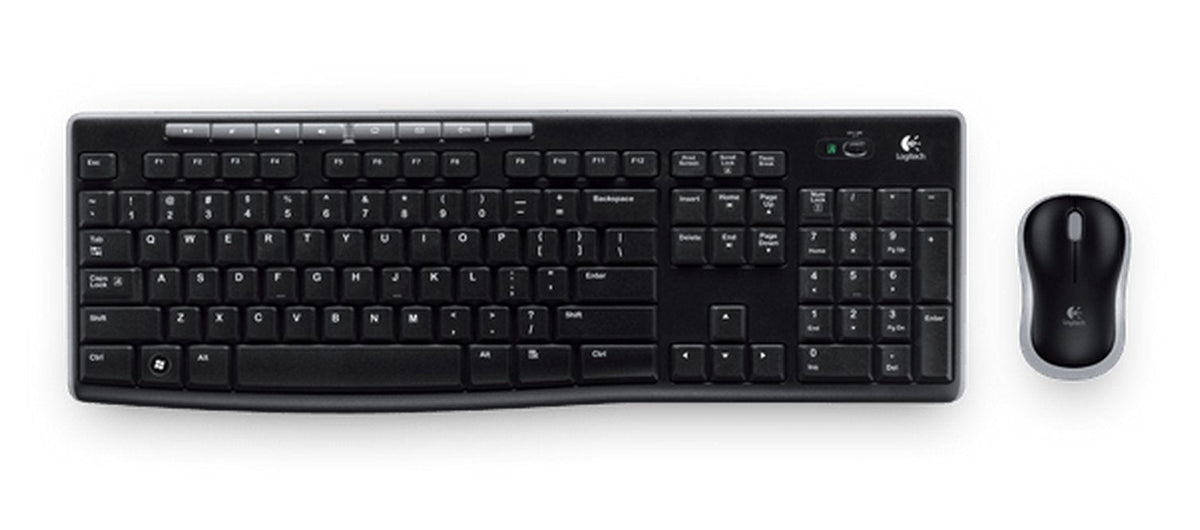 Logitech Wireless Combo Mk270 Teclado Ratón Incluido Rf Inalámbrico Griego Negro