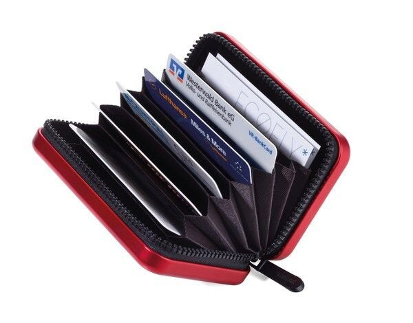 Troika Kreditkartenetui Kartenkoffer Rot