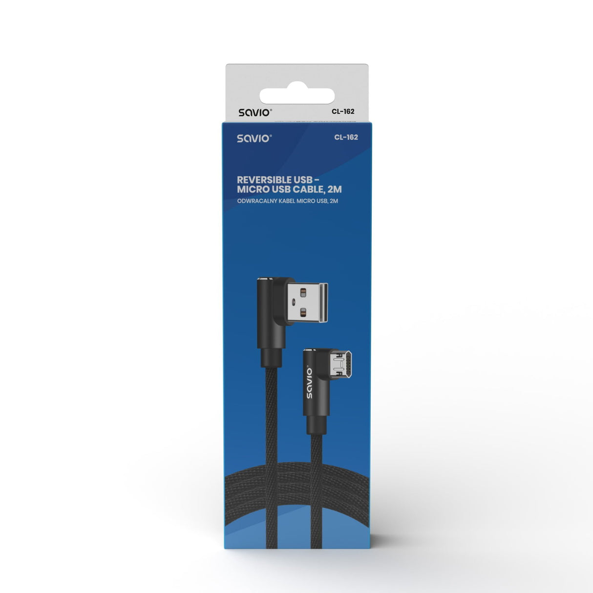 EAN 5901986047049 - Savio CL-162 cable USB 2 m Micro-USB A USB A 0,48 Gbit/s Negro imagen 2