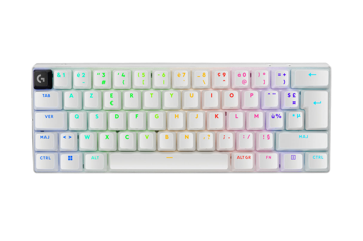 EAN 5099206112599 - Logitech G PRO X 60 teclado Juego RF Wireless + Bluetooth AZERTY Francés Blanco imagen 1