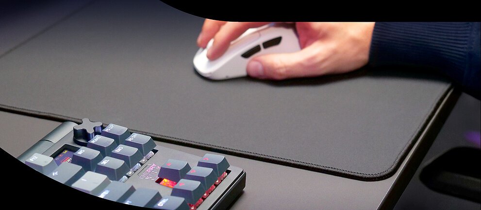 Cherry Xtrfy Gp7, Alfombrilla De Ratón Gaming Negra, Talla L Ja-G0557
