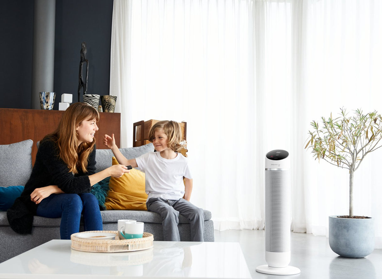 Calefactor Rowenta Silent Comfort Hq8120 Eléctrico Interior Plata 2400 W Ventilador Eléctrico