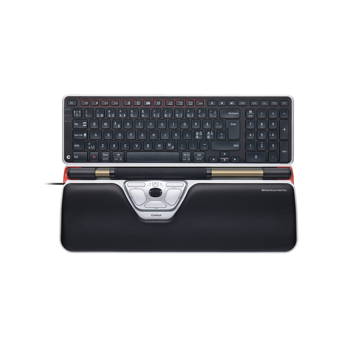 Rollermouse Red Plus + Balance Keyboard Pn, Wired