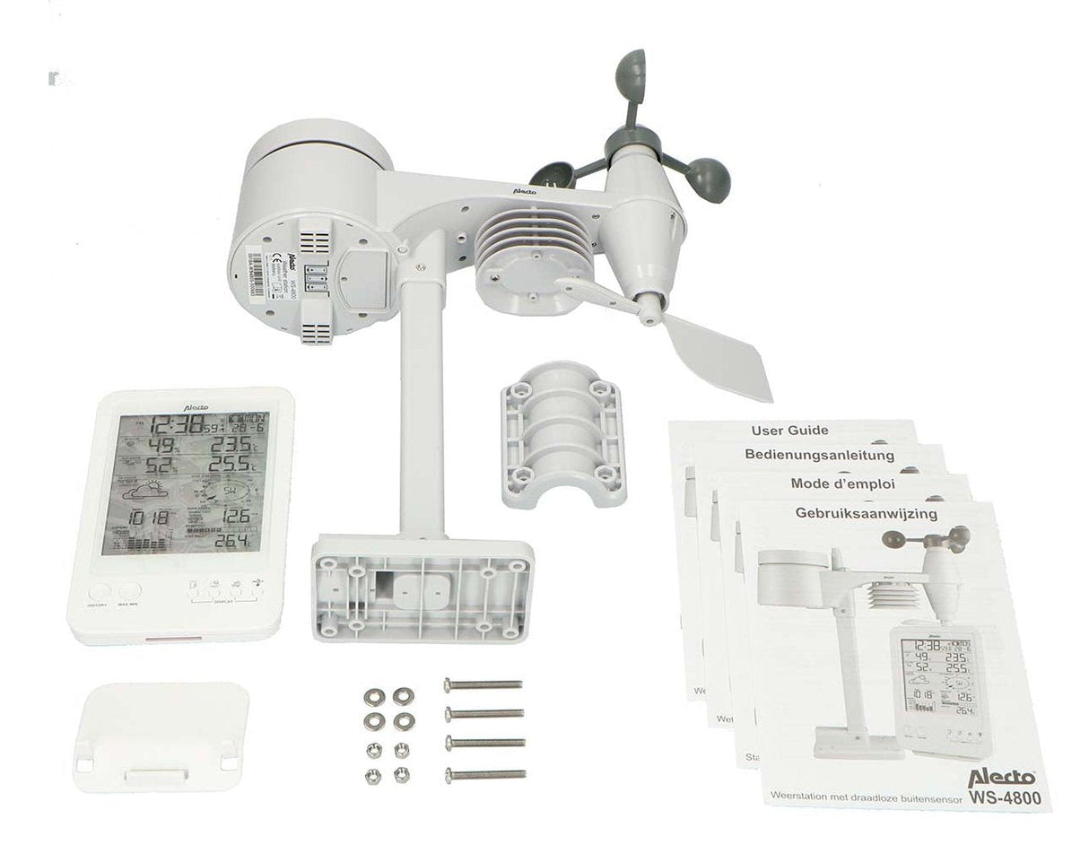 Alecto Ws-4800 Professionelle Wetterstation Mit Funksensor