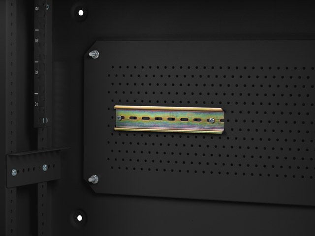 Armario Lanberg Mural Rack 19" 4u+3u/540x200 Bajo Perfil Negro Ensamblado