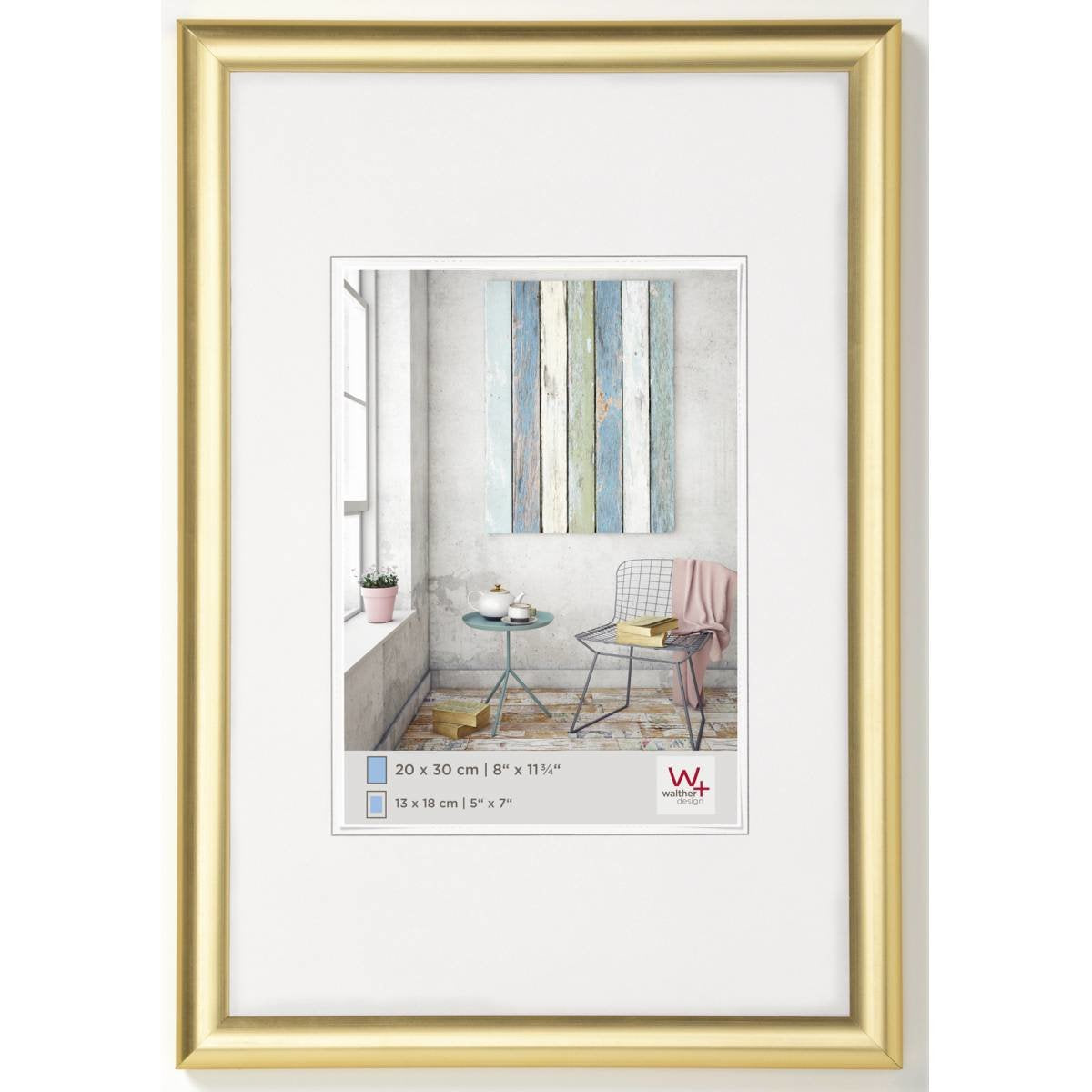 EAN 4004122186570 - Walther Design KP040G marco Expositor de pie retroiluminado Oro imagen 1