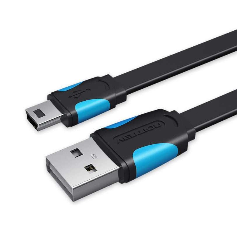 Cable Usb 2.0 Vention Vas-A14-B050 Mini Usb Macho Usb Macho 50cm Azul Y Negro