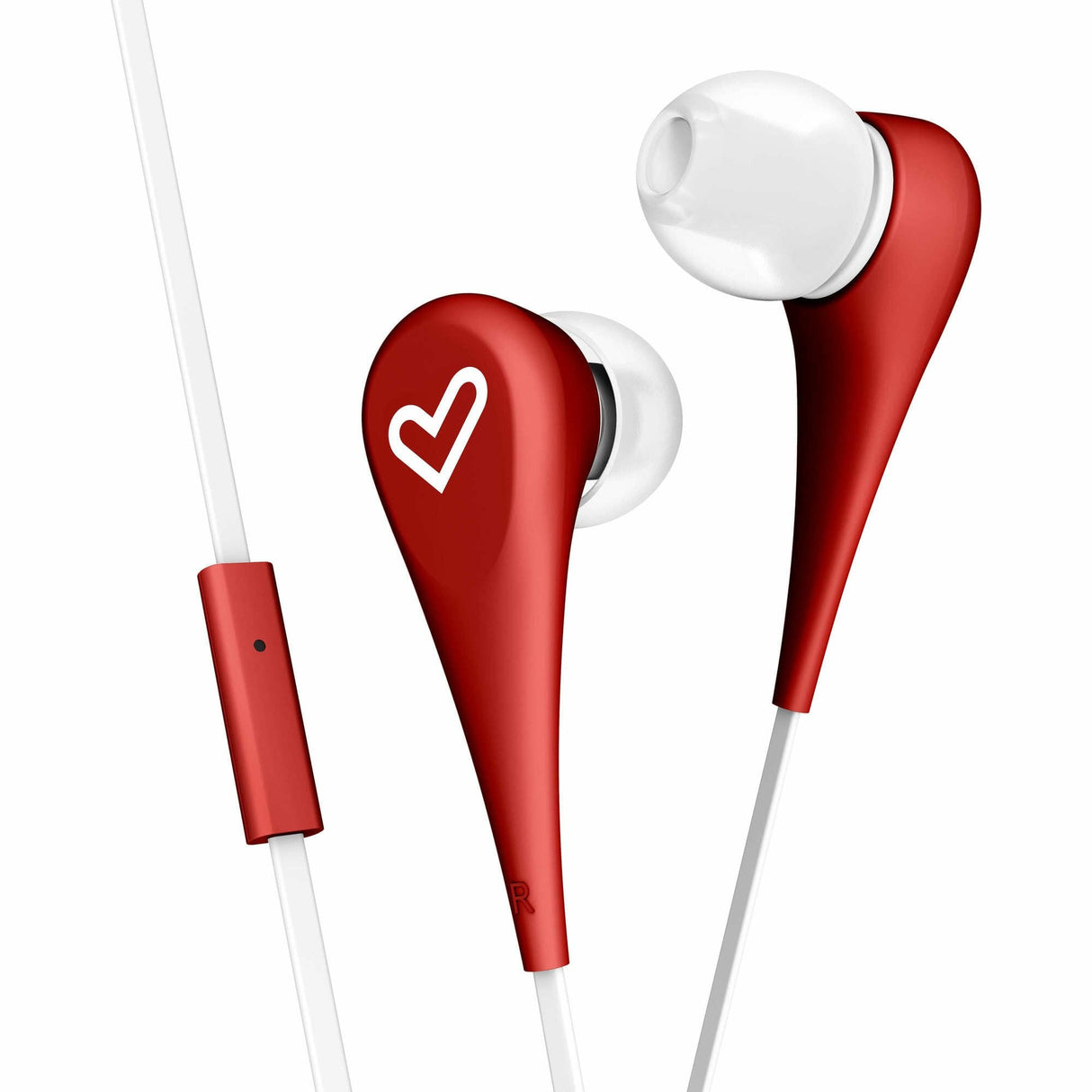 Energy Auricular Earphones Style 1+ In-Ear Flat Cable Microfono Red 446001